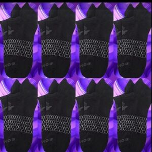 Bombas Ankle Socks Large 8 Pair Unisex Womens & MensHoneycomb Black/Grey BNWT